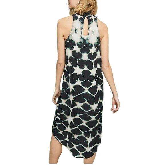 𝅺Anthropologie Laura Siegel Silk Dress Made in India Size S Boho Handcrafted - Picture 2 of 9